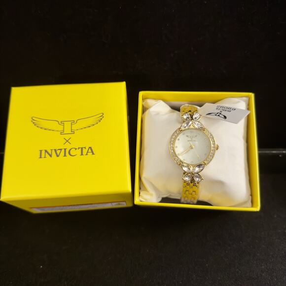 Invicta Wildflower Women's Watch - 30mm, Gold (69095) - NEW - Picture 2 of 9